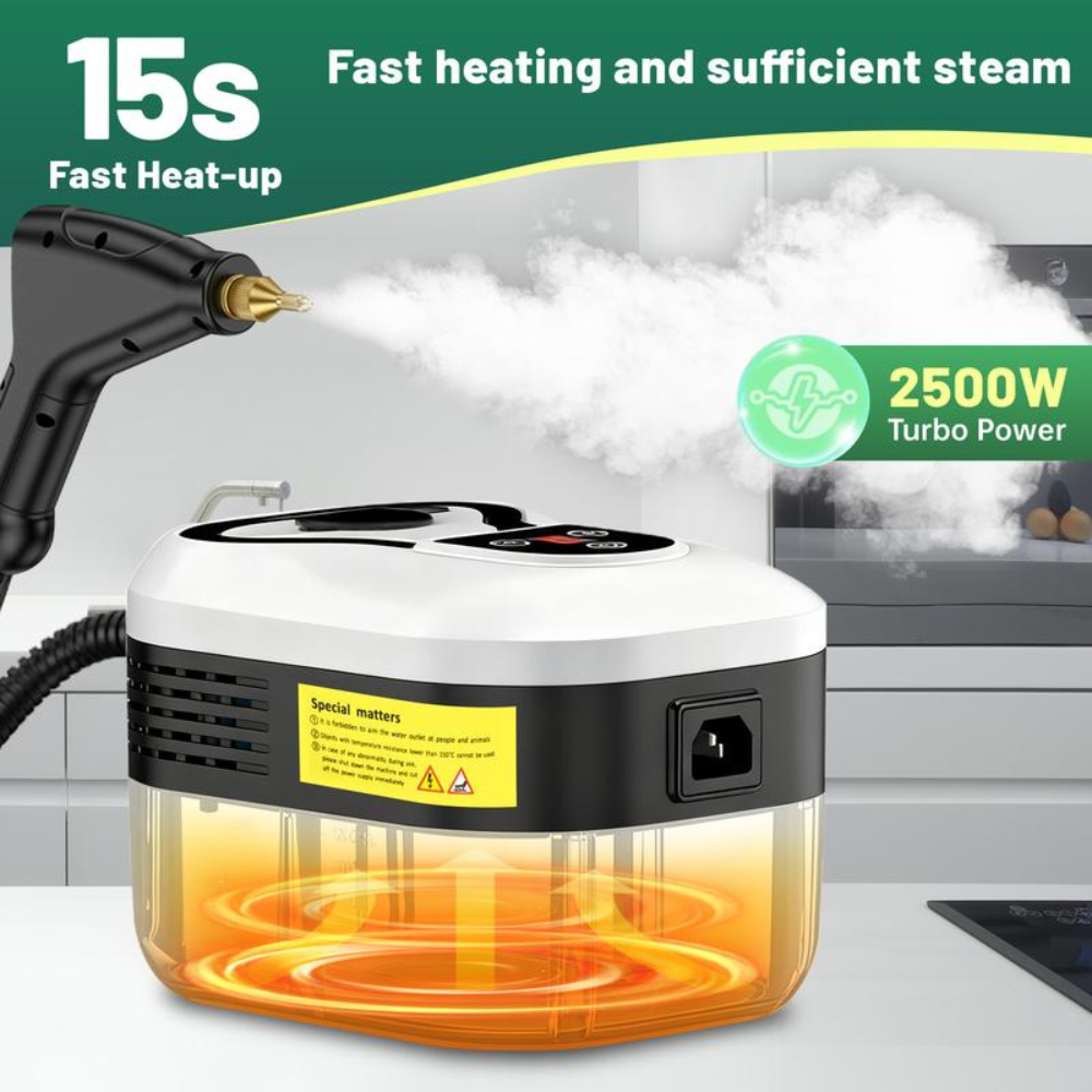 Handheld Portable Steam Cleaner with 9pcs Accessories