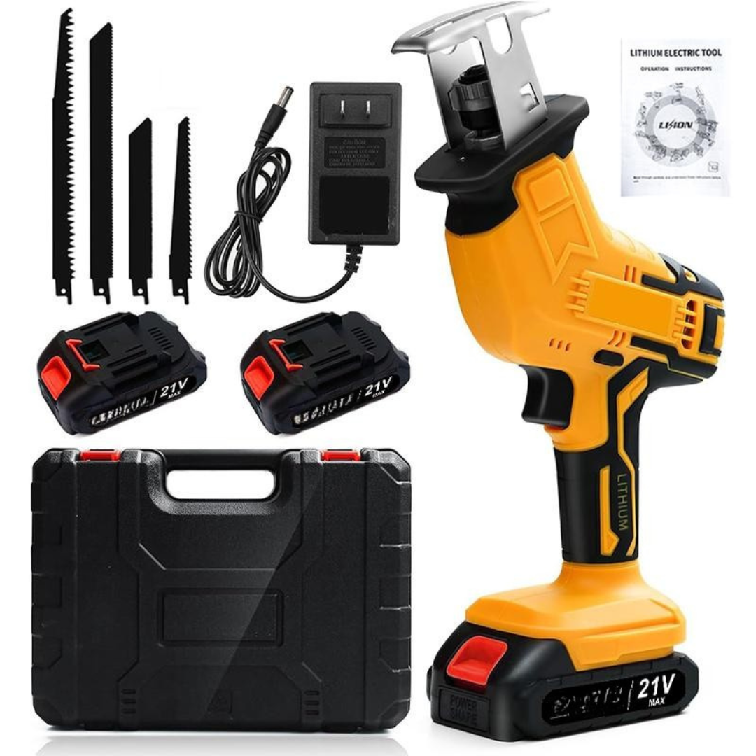 Cordless Reciprocating Saw with 2 Batteries & Charger