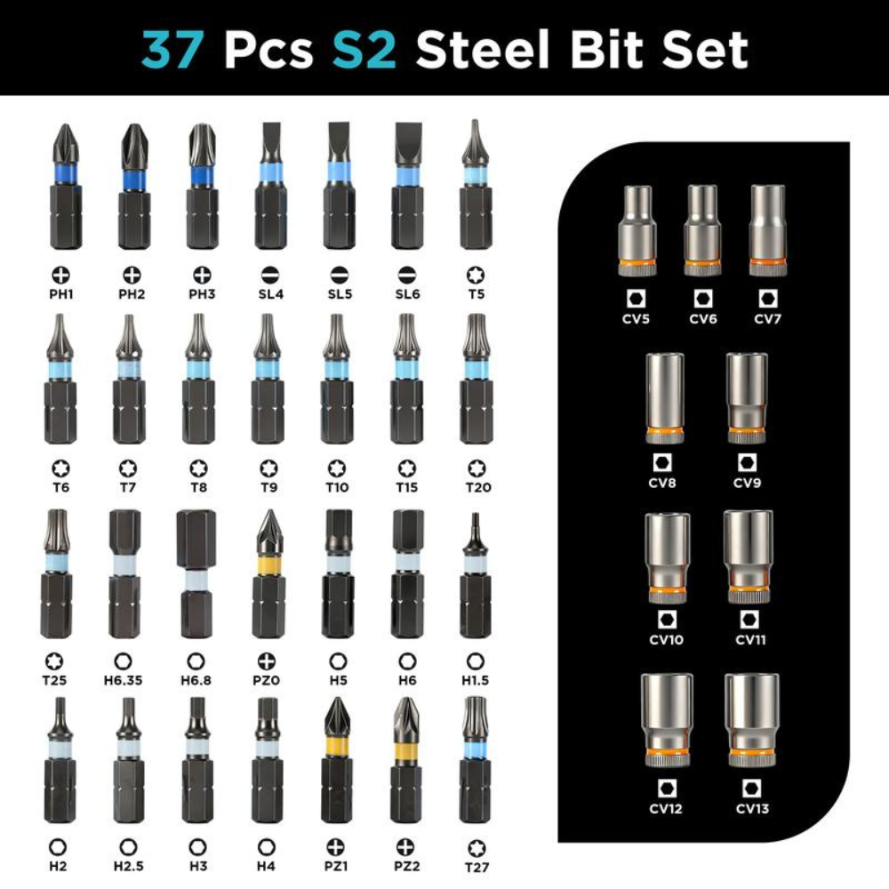40-in-1 Ratchet Screwdriver Tool Kit with 180° Ball-Joint Handle