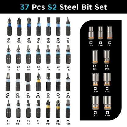 40-in-1 Ratchet Screwdriver Tool Kit with 180° Ball-Joint Handle