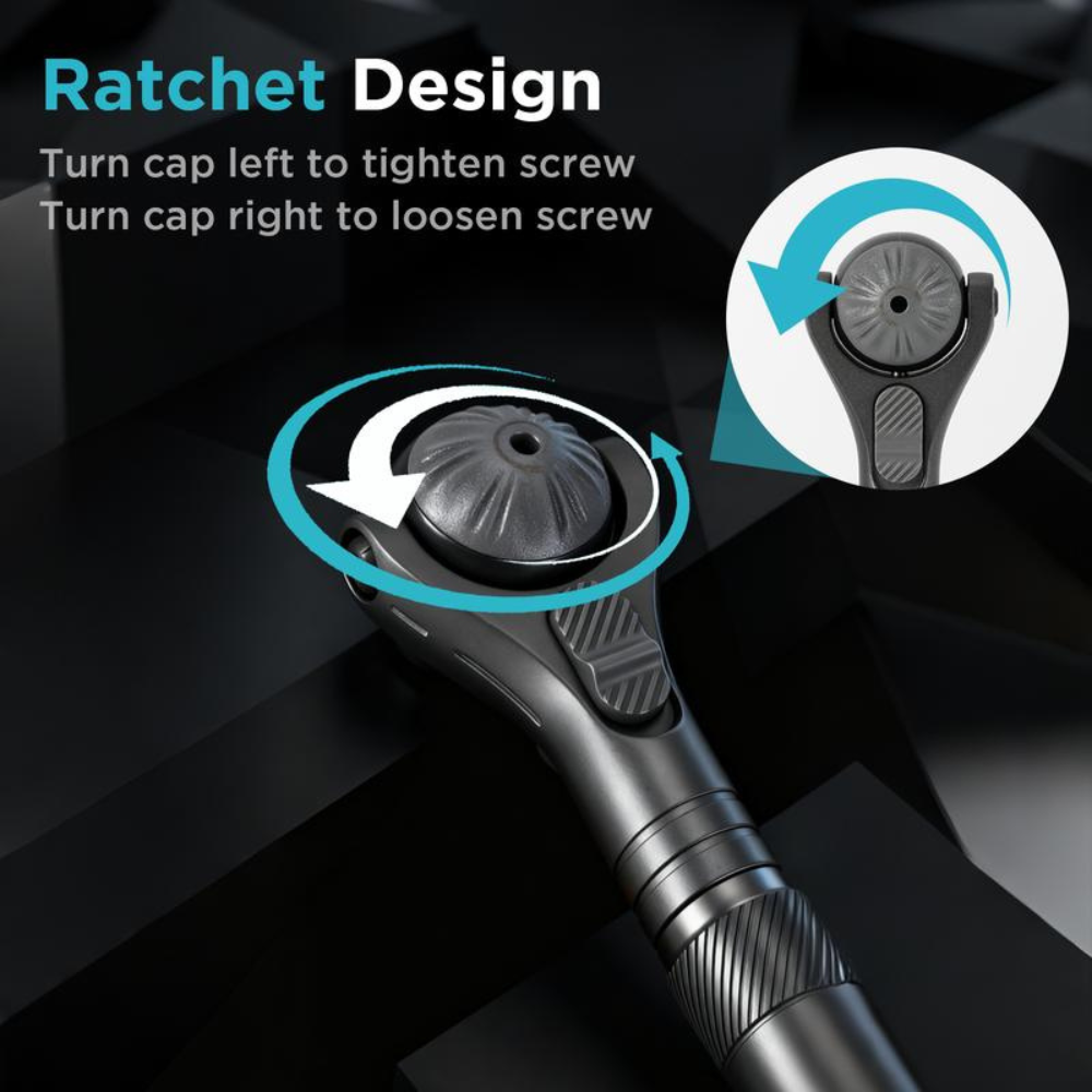 40-in-1 Ratchet Screwdriver Tool Kit with 180° Ball-Joint Handle