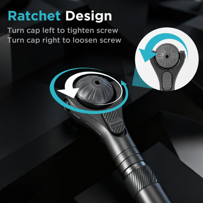 40-in-1 Ratchet Screwdriver Tool Kit with 180° Ball-Joint Handle