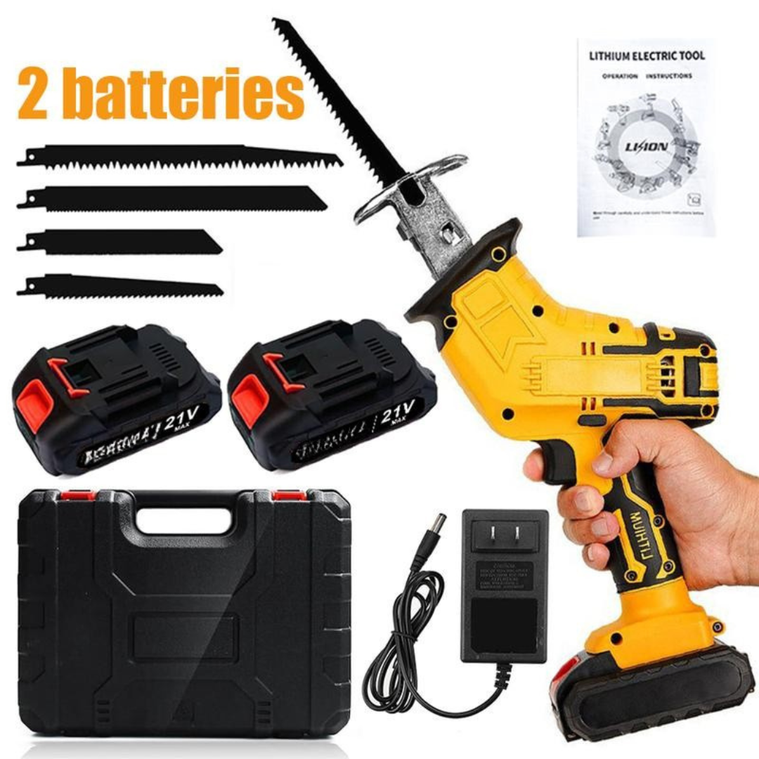 Cordless Reciprocating Saw with 2 Batteries & Charger