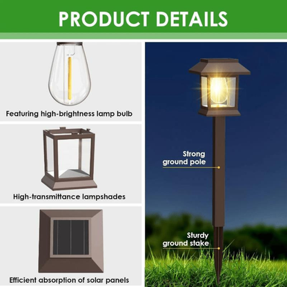 12 Piece Waterproof LED Solar Pathway Light