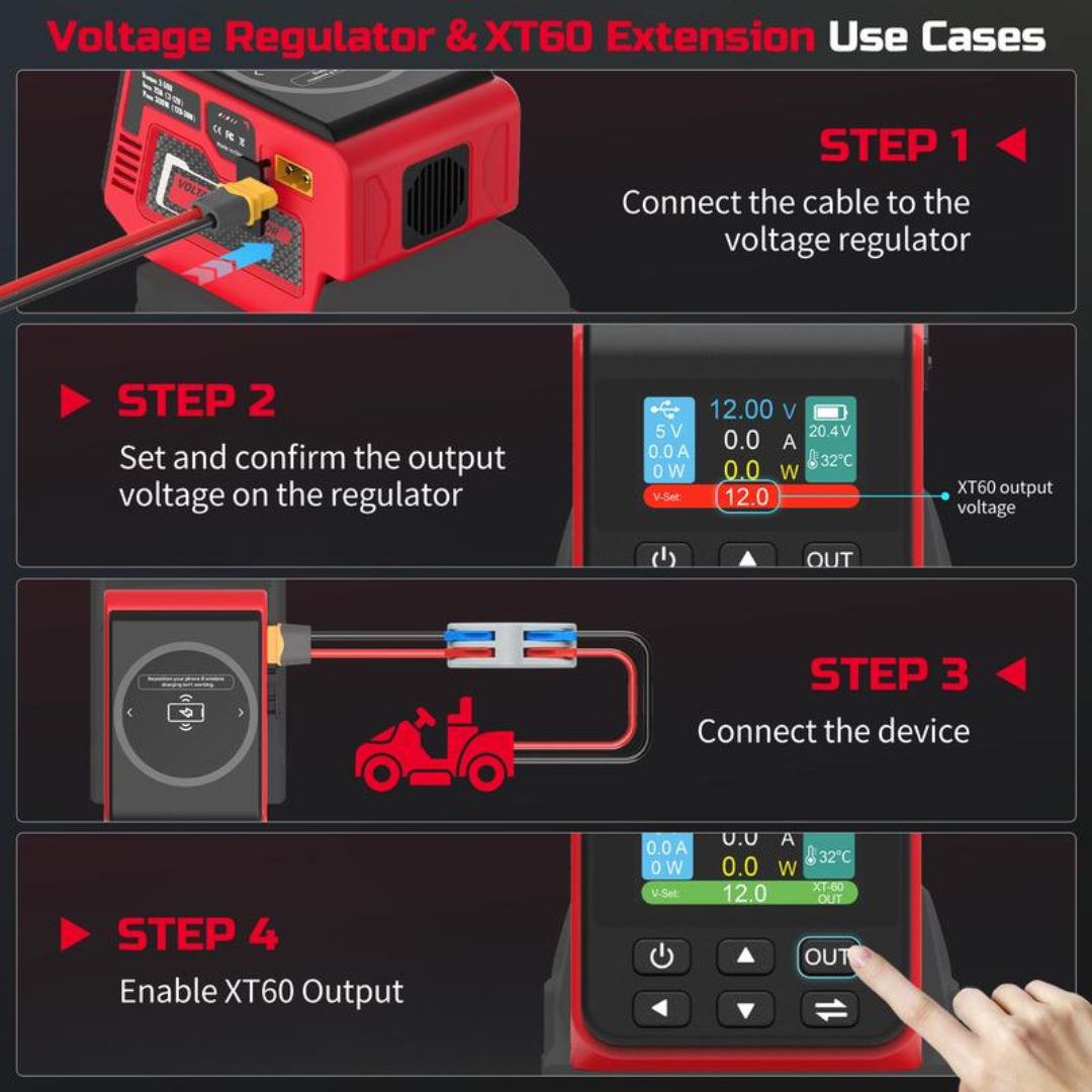 30V DC Voltage Regulator with 18V Battery