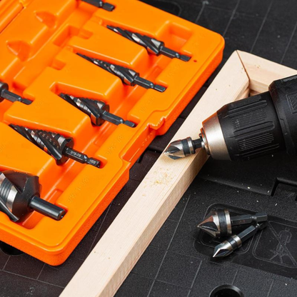 10-Piece Drill Bit Set & Countersink Bits