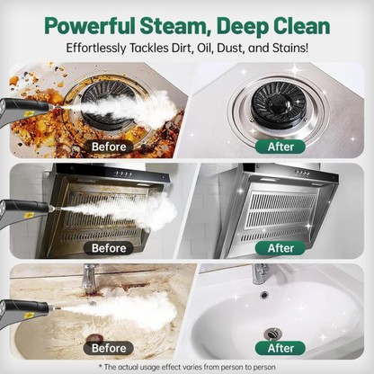 Handheld Portable Steam Cleaner with 9pcs Accessories