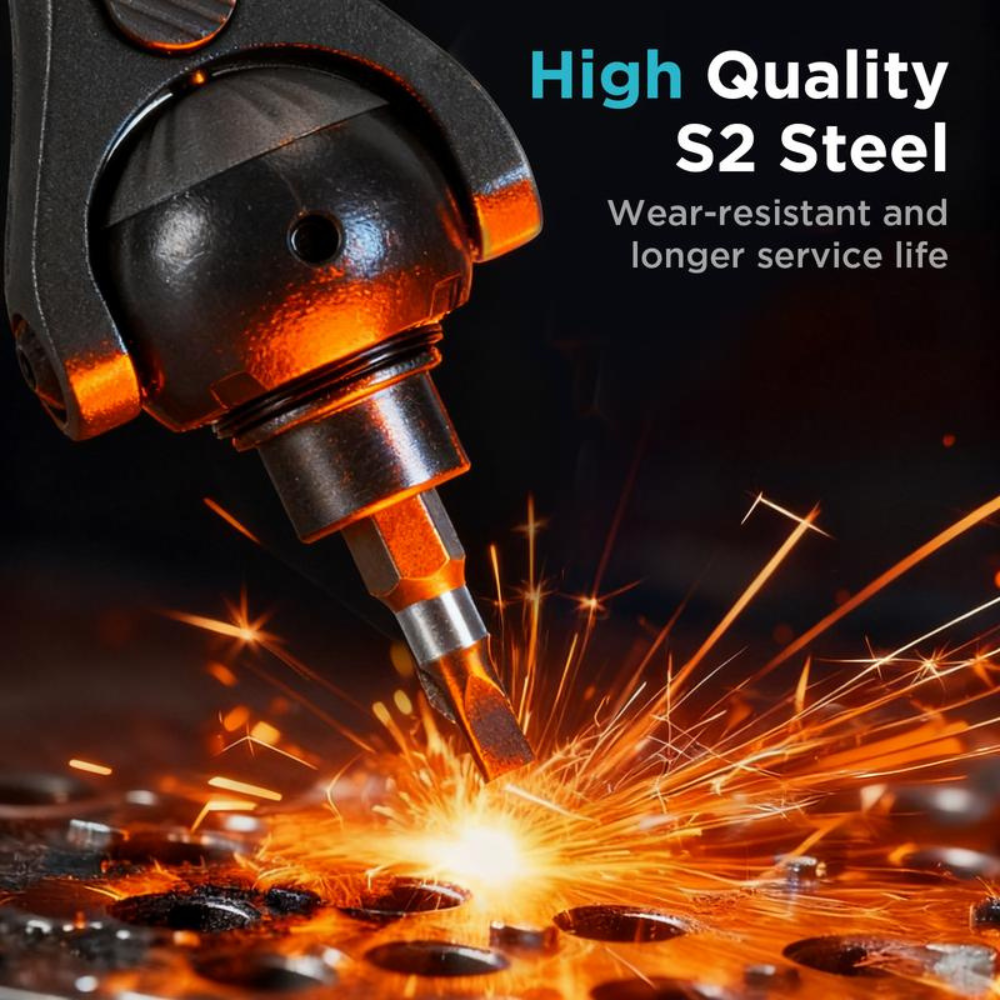 40-in-1 Ratchet Screwdriver Tool Kit with 180° Ball-Joint Handle