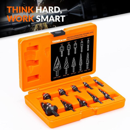 10-Piece Drill Bit Set & Countersink Bits