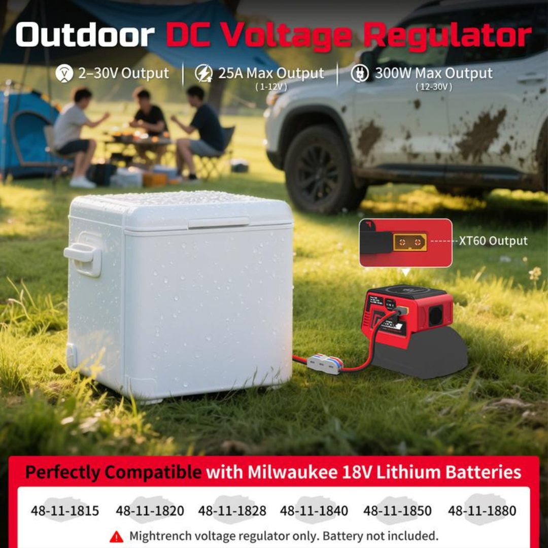 30V DC Voltage Regulator with 18V Battery