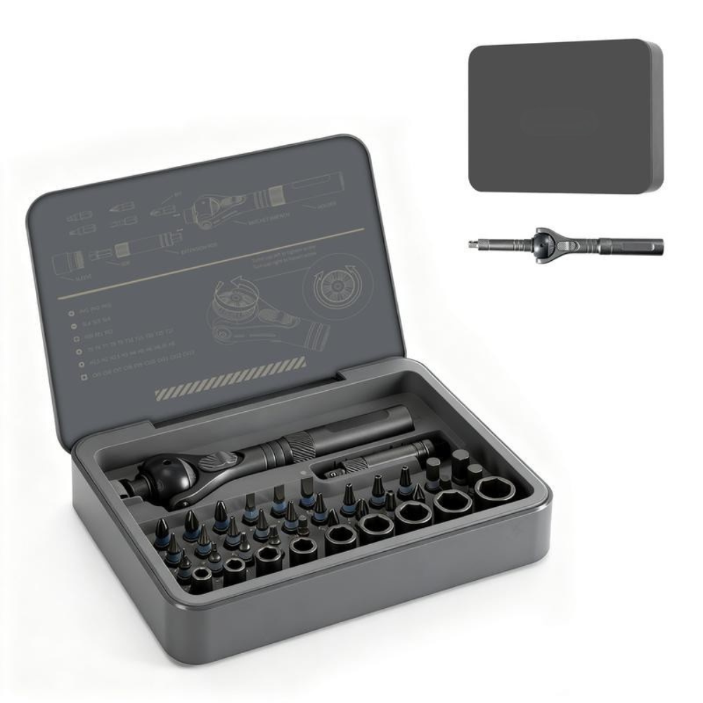 40-in-1 Ratchet Screwdriver Tool Kit with 180° Ball-Joint Handle